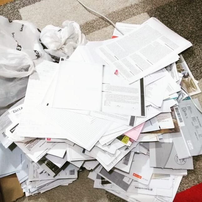 Ejemplo de papel de oficina